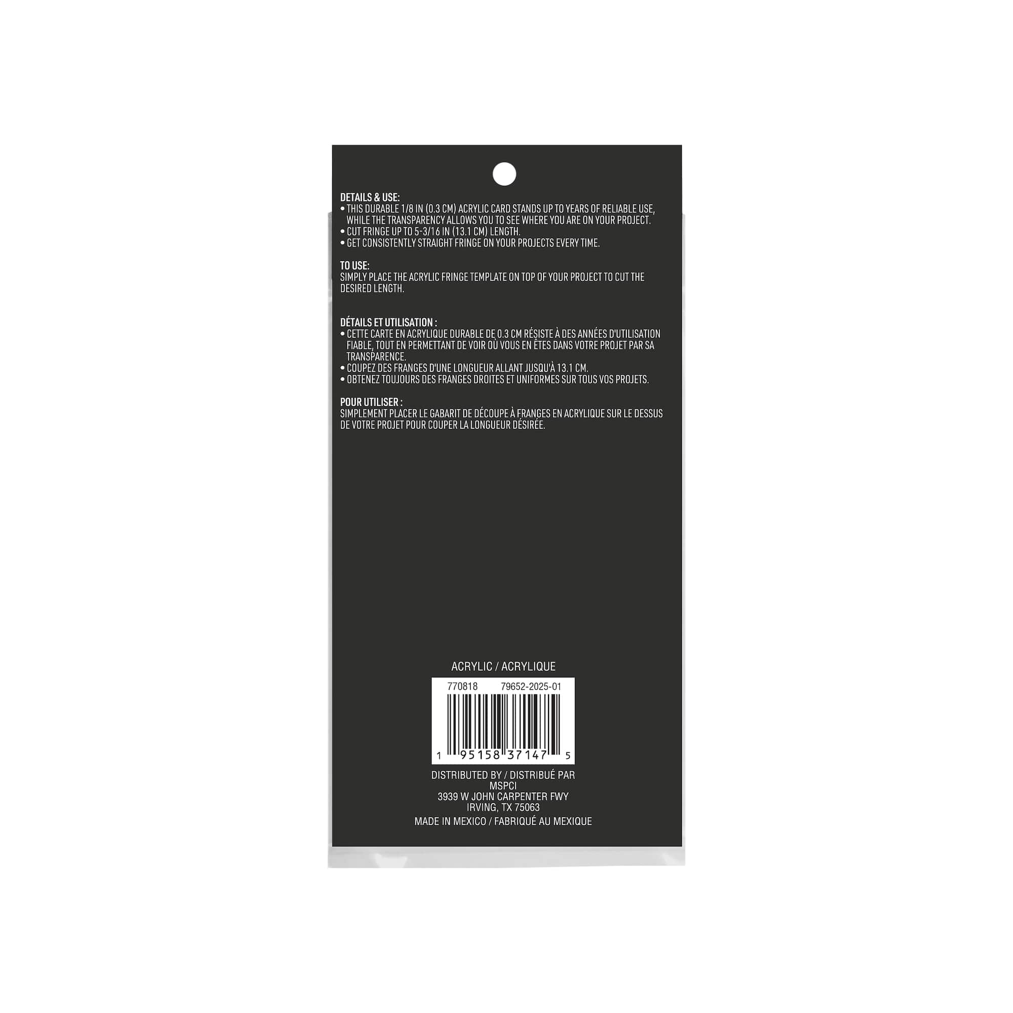 Fringe Template by Make Market®